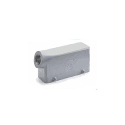 Capot 24B, Aluminium moulé sous pression, Alliage de zinc moulé, IP65, Sortie horizontale, M32